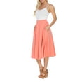 thumbnail image 3 of White Mark Women's Flared Midi Skirt, 3 of 5