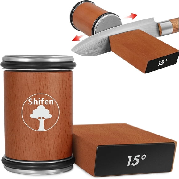 Kit de Taille-Crayon à Rouleau avec Diamant et Céramique - Tranchant Réglable à 15° et 20° pour Couteaux de Cuisine, Taille-Crayon pour Couteaux de Travail, Rouleau d'Affûtage en Acier - Cadeaux Pratiques Idéaux pour Garçons et Filles