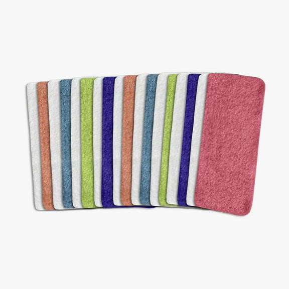 Mainstays 18-Pack Washcloth Bundle, True Bright