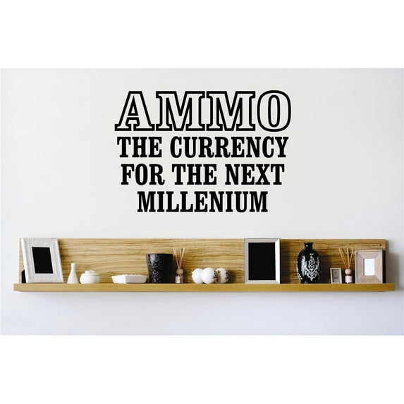 Custom Wall Decal Peel & Stick Sticker : The Currency For The Next Millennium Quote Home Mural 12X12 Inches