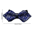 thumbnail image 6 of harmtty Bow Tie Sparkling Rhinestones Decor Sharp Corner Design Bow Tie Weddings Business Parties Suit Accessories, 6 of 7