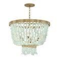 thumbnail image 2 of Fredrick Ramond Fr30206 Dune 6 Light 25" Wide Beaded Waterfall Chandelier - Burnished Gold, 2 of 3