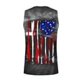 thumbnail image 4 of Hombres de Impresión Casual Suéter Cuello Redondo Deportes Tanque Blusa, 4 of 4