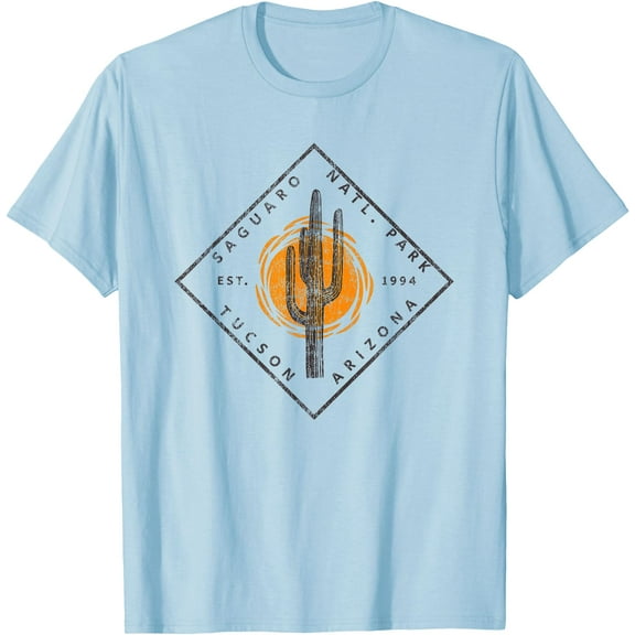 Saguaro National Park Arizona Cactus Art Vintage Unisex T-Shirt for Men Women Kids Toddler