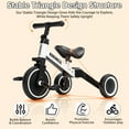 thumbnail image 4 of KORIMEFA 3 in 1 Kids Tricycle for 1-3 Year Olds, Toddler Trike for Balance Training, Baby Bike for Boy, 4 of 15