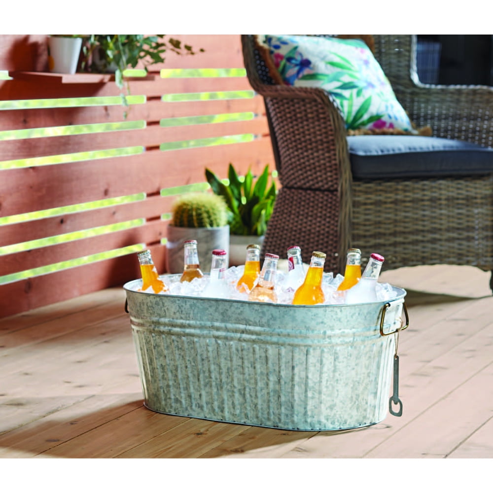 Better Homes & Gardens Galvanized Large Oval tub