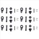 thumbnail image 1 of 6X Varilla de Enlace del Brazo Oscilante del Amortiguador Servo Saver para 1603 1604 SG1603 SG1604 1/16 RC Coche Piezas de Repuesto Accesorios, 1 of 5