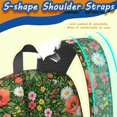 thumbnail image 5 of Pioneer Flower Floral Print Pattern 17" School Backpacks for Teens,Waterproof Oxford Fabric,S-Shape Padded Straps for School,Travel,Hiking,Camping, 5 of 5