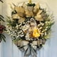 thumbnail image 2 of Corona de la Sagrada Familia, Belén, corona navideña con piñas artificiales, corona religiosa de invierno para puerta de entrada con figura de Jesús para interior y exterior., 2 of 8
