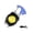 Blue, variant on Waterproofed Keychains Flashlights Multifunctional Work Light Small Key Light for Everyday Commuting
