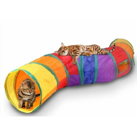 Juguetes Xtellar Para Gato Plumas Varita Bolas Ratones Túnel 20 Pcs