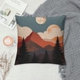 thumbnail image 2 of Fenyluxe Mountains Trees Full Moon Pillow Covers for Couch Sofa Indoor Outdoor Pillow Case Decorative Home Aesthetic Decor 1PC 24x24in, 2 of 5