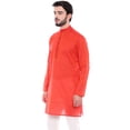 thumbnail image 3 of In-Sattva Men's Indian Classic Pure Cotton Kurta Tunic with Stylized Placket, 3 of 5