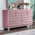 thumbnail image 2 of Furniture of America Breand Adult Glam 7-Drawer Dresser, Pink, 2 of 10