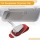 thumbnail image 3 of Clip para gafas de sol del coche Unique Bargains, soporte universal para gafas de sol en el parasol del coche, metal ante rojo 9.5x5.3cm 1 Pcs, 3 of 7