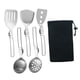 thumbnail image 2 of Juego de 6 utensilios de cocina para campamento, de utensilios de cocina de acero inoxidable 304 para cocinar , juego de utensilios de cocin, 2 of 9