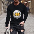 thumbnail image 2 of PuLe Men's Hoodie Men's Fashion Long Sleeve Oktoberfest T Shirt Casual Beer Pub Prints Sports Tops Mens A Shirt Men Shirt, 2 of 5