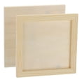 thumbnail image 1 of Panel de lienzo de madera sin terminar 8x8" Profundidad 0.4" Tableros de pintura de madera para verter, 4 paquetes, 1 of 4
