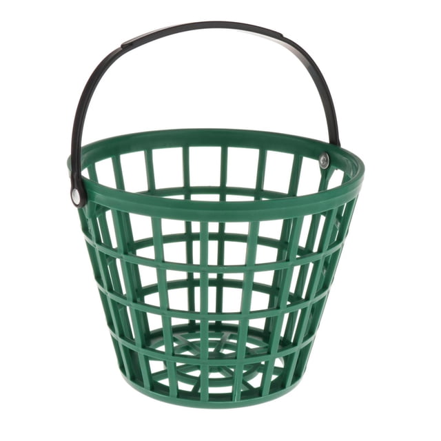 koolsoo Panier de Gamme de Golf Solide, Balles de Golf Balles de Tennis, Collection d'Oeufs Seaux de Transport Conteneur de Rangement pour Balles de Golf avec Poignée de Transport pour Extérieur Intérieur Contient 50 Balles