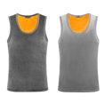 thumbnail image 2 of Jumpingount Chaleco de poliéster para hombre, portátil, reutilizable, lavable, elegante, Color sólido, térmico, cálido, mantenimiento de doble capa, Ropa interior Gris oscuro 4XL Jumpingount AP013429-10, 2 of 6