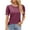 Solid Color, variant on Fiudx Womens Fashion Puff Sleeve Loose Casual Tee Tops, Oversized Crew Neck Tshirt Solid Color Basic Top T-Shirt for Women