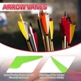 thumbnail image 3 of Uxcell Arrow Vanes, Turkey Feather Fletching Shield Cut Archery Fletch Right Wing Fluorescent Green, 3 of 5