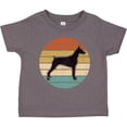 thumbnail image 3 of Inktastic Doberman Dog Retro Sunset Boys or Girls Toddler T-Shirt, 3 of 5