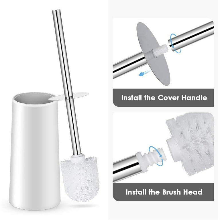 Toilet Brush and Holder, Toilet Bowl Brush with 304 Stainless