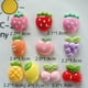 thumbnail image 3 of Figuras de resina con purpurina para decoración de Navidad, 10 piezas, Kawaii, fresa, Serie de frutas, Flatback, accesorios para manualidades de álbum de recortes, lazo para el pelo, 3 of 4