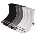 thumbnail image 1 of Calcetines redondos True Religion para hombre, 8 pares, tallas 8-12, 1 of 5