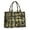 Yellow and Black Checkered Pattern, variant on Gray and Black Checkered Pattern Tote Bag, Travel Tote Purse with Interior Pockets & Top Handle, Dacron Fabric Gifts for Women Men,15.7 X 5.1 X 13 Inches