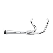 Bassani Road Rage Short 21 Megaphone Chrome 2-into-1 Exhaust System (1FXRF)