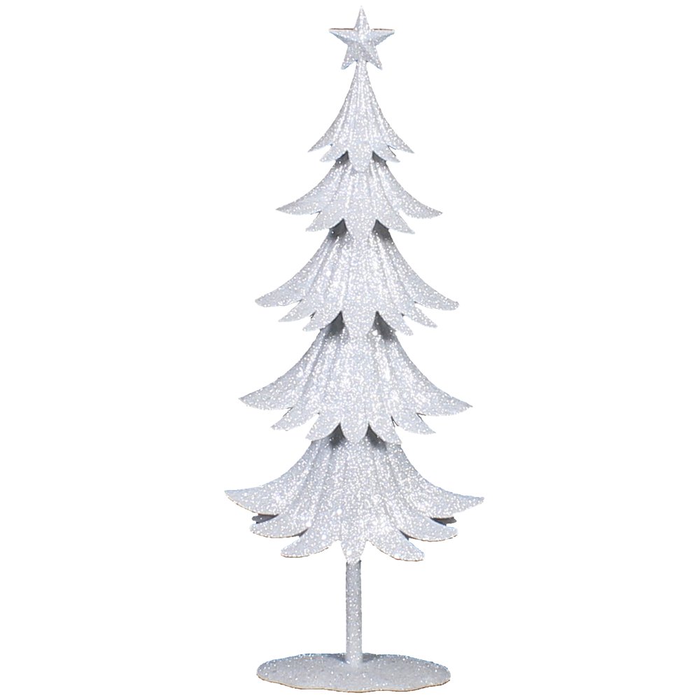 Holiday Time Small Metal Tree, White