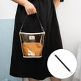 thumbnail image 4 of Paquete de 2 correas de repuesto de cuero para bolsos, bolsos de mano, correas para bolsos de hombro con hebillas de langosta giratorias, 4 of 5