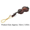thumbnail image 5 of Miniature Violin Hanging Ornament Resin Environmental Beautiful Portable Mini Music Instrument Decor for Gifts, 5 of 8