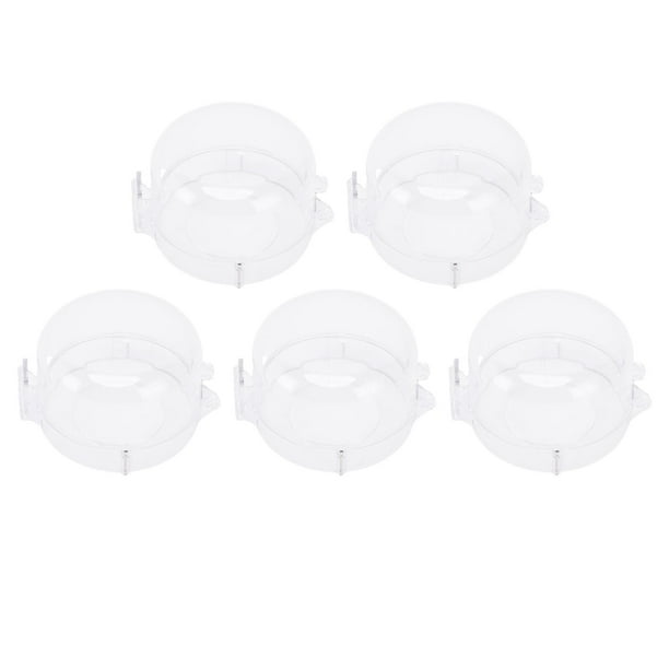 Cubierta de Seguridad Para Bebés de la Perilla de la Puerta, Bloqueo de la Perilla de la Puerta A PrueBa de Niños Fácil Instalació de Plástico 5 PCS Para El Hogar