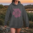 thumbnail image 5 of yueewhu Graphic Hoodies Women Y2k Oversized Sweatshirt Long Sleeve Pullover Sweater Cute Hooded Preppy Top Shirts L/L(Grey, L), 5 of 6