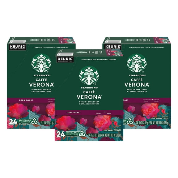 Starbucks Caffe Verona Keurig K-Cups, 72 Count