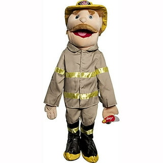 Melissa & Doug Rescue Puppet Set - Police Officer and Firefighter - Soft,  Plush Puppets For Kids Ages 3+
