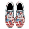 thumbnail image 2 of God Bless America Shoes Rooster American Flag US Print Sneakers Lightweight Comfortable Running Shoes for Men Women White Size 4, 2 of 7