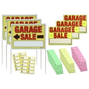 Sunburst Systems 3030 Garage Sale Sign Kit Includes: 3) Large Garage Sale Signs, 3) 11 x 14 Garage Sale Signs 1,200) Yellow, Pink & Green Price Stickers, and 20) Large Pricing Cards