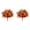 Orange-2PCS, variant on Fall Artificial Topiary Ball Flowers Mums Plants Tree,7.87 Inch Outdoor Artificial Flowers with Spike,Fake Plants Boxwood Faux Bushes Flowers Fall Decorations for Porch Garden Yard Patio,Orange-2PCS