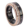 thumbnail image 1 of Counter Rhinestone Decorated Smart Ring  Watertight Step Counter Long Battery Life Smart Fitness Ring with Charging Case APP, 1 of 7