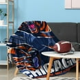 thumbnail image 4 of Chicago Fans Blanket Gifts for Football, Go Through It, Not Around It Soft Lightweight Flannel Throw Blankets for Football Players/Lovers 50x60 Inch, 4 of 6
