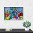 thumbnail image 5 of Geometry Dash Diamond Art Kits for Adults 5D Diamond Art Kit Paint by Number for Beginners, DIY Paint with Round Full Drill Diamonds Paintings Gem Art for Home Wall Decor Gift 12x16, 5 of 5