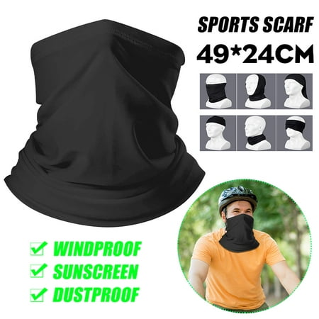 Motorcycle Bicycle Bandana Tube Head Scarf Neck Gaiter Face Shield ...