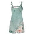 thumbnail image 4 of Trajes de Mujer Casual, Verano Impreso Cremallera Correa de Camisola Traje Corto Hecho de 90% Poliéster 10% Spandex, Trajes Cortos para Mujeres, 4 of 5