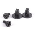 thumbnail image 5 of LEORX 50pcs Bumper Push Retainer Clips Plastic Black Permanent Fastening For Car Door, 5 of 8