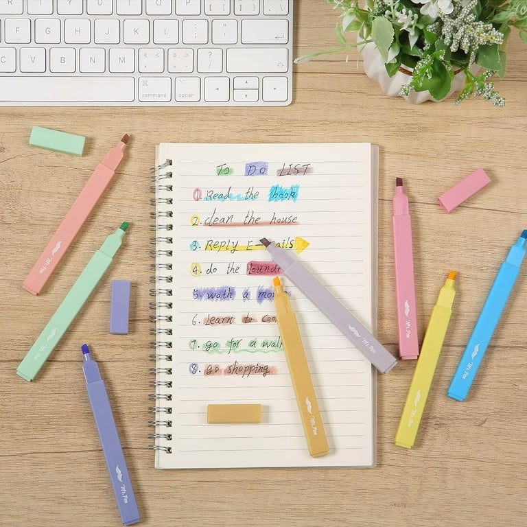 Mr. Pen Aesthetic Highlighters, Chisel Tip, 8 Pack photo 6