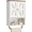 White and Walnut, variant on Bathroom Wall Cabinet, Medicine Cabinet with Open Partition and Towel Bar, Rustic Storage Cabinet with Open and Hidden Storage Space, for Bathroom, Living Room, Kitchen, White and Walnut